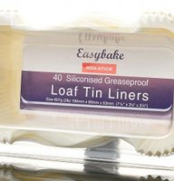 Easybake Loaf Tin Liners 0.908kg/2lb (Pack of 40)