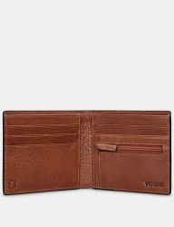Men's England 1966 World Cup Football Leather Wallet - Brown - Yoshi