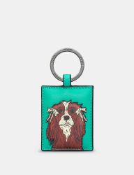 Leather Keyring Happy Hounds King Charles Spaniel Dog - Yoshi