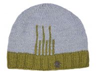 Pure Wool Deco Beanie - Green Grey