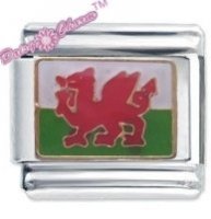 Welsh Flag Italian Charm