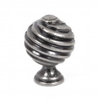 Pewter Twist Cabinet Knob