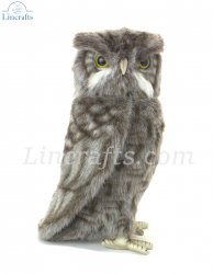 Soft Toy Screech Owl Bird of Prey by Hansa (31cm) 8081