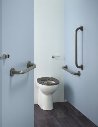 Armitage Shanks Doc M Contour 21+ Ambulant Care Back To Wall Pack - Grey