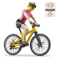 Bike Bicycle Mountain & Cyclist Figure - Bruder 63111 Scale 1:16 NEW RELEASE