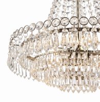 Laura Ashley Enid 5lt Chandelier Polished Nickel & Cut Glass