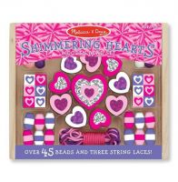 Melissa & Doug Shimmering Hearts Bead Set 