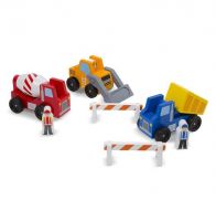 Melissa & Doug Construction Vehicles Wooden Set