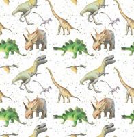 Dinosaur Wrapping Paper 2 Sheets & 2 Tags - Arty Penguin
