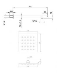 Marflow Vossen 1 Outlet Concealed Thermostatic Shower Valve (VOS7600K4)