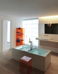 Kartell by Laufen 750mm Bath Shelf - Transparent Crystal