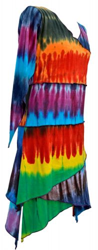 Stretch fit - patchwork dress - rainbow
