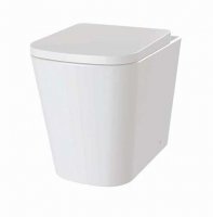 The White Space Anon Rimless Back to Wall WC Pan - White