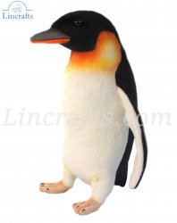 Soft Toy Bird, Emperor Penguin by Hansa (20cm) 7087