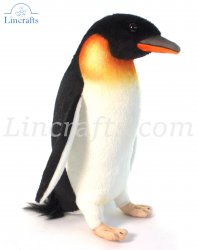 Soft Toy Bird, Emperor Penguin by Hansa (20cm) 7087