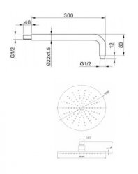 Marflow Savini 1 Outlet Concealed Thermostatic Shower Valve (SAV7600K4)