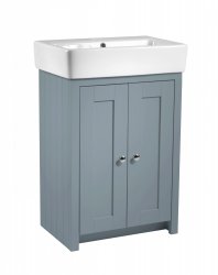 Tavistock Lansdown Mineral Blue 550mm Freestanding Unit & 1 Tap Hole Basin