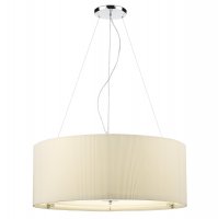 Dar Zaragoza 6 Light Pendant Cream 90cm