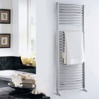 Essential Curved Chrome 1100 x 600mm Towel Warmer