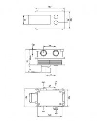 RAK Sport Thermostatic Dual Outlet Shower Valve