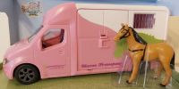 Horse Truck 3.5T with Horse & Sounds - Diecast - Pink Kids Globe V060212