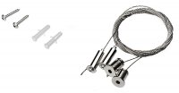 Stainless steel rope suspension kit 2 pcs 2.0m incl fixings