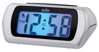 Acctim Auric LCD Alarm Clock - Silver