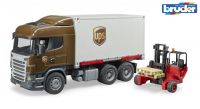 Scania R-Series UPS Truck with Forklift Bruder 03581 Scale 1:16