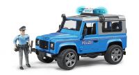 Land Rover Defender Police Car & Figure - Bruder 02597 Scale 1:16