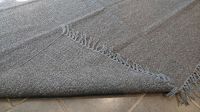 Large Dark Grey Handloomed Natural Recycled Yarn Rug - 180cm x 245cm 