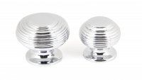 Polished Chrome Beehive Cabinet Knob 30mm