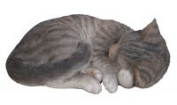 Cat Sleeping Tabby - Lifelike Garden Ornament - Indoor or Outdoor - Real Life