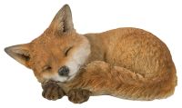 Fox Cub - Sleeping - Lifelike Garden Ornament - Indoor or Outdoor - Real Life Vivid Arts
