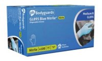 BM Polyco Healthline Blue Nitrile Disposable Gloves - Powder Free - Pack of 100
