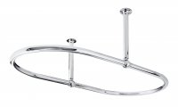 Bayswater 1110 x 610 x 320mm Chrome Cicero Shower Ring