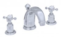 Perrin & Rowe 3Hole Deck Mounted Basin Mixer with Crosshead Handles (3701)
