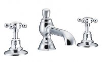 St James 3 Hole Basin Mixer with Colonial Spout
