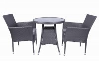 Malaga 2 Seater Fixed Bistro Set