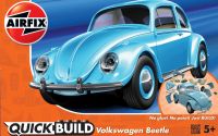 VW Beetle Car - Blue - Model Kit - 36 Pieces - Airfix Quickbuild - J6015