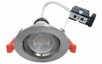 HOOP PLUS DOWNLIGHT DIE CAST GU10 TILT SATIN CHROME - (HP/TSC)