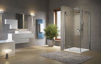 Novellini Brera G+F Hinged + Fixed Inline Shower Enclosure