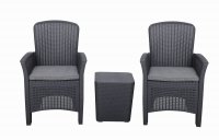 FARO Black Relax 3 pc Bistro Set