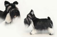 Soft Toy Dog, Black Schnauzer by Hansa (45cm) 5768