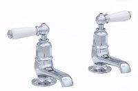 Perrin & Rowe Basin Pillar Taps with Lever Handles (3475)