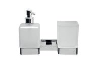 Inda Lea Double Tumbler and Soap Dispenser
