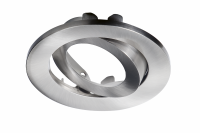 Knightsbridge Adjustable Brushed Chrome Tilt Bezel for VFR8 LED IP20 Downlights (VFR8TBEZCBR)