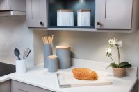 The Bakehouse & Co Large Rectangular Storage Canister - Grey
