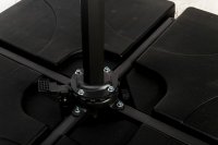 Grey 3m Deluxe Pedal Operated Rotational Cantilever Parasol