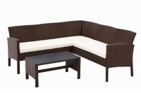 Nevada L Shaped Lounging Sofa Set - Brown