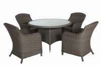 Paris Grey 4 Seater Dining Set